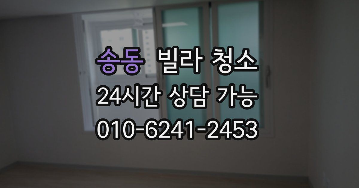 송동 빌라 청소