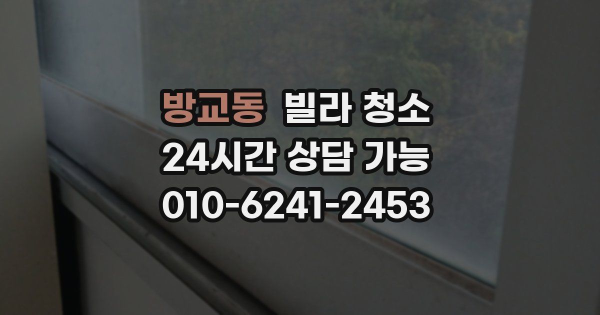 방교동 빌라 청소