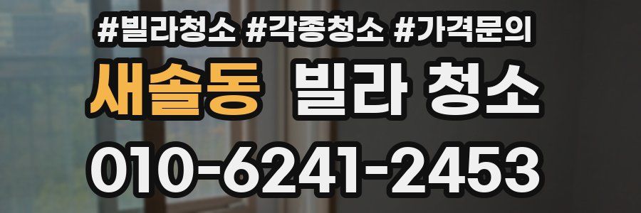새솔동 빌라 청소