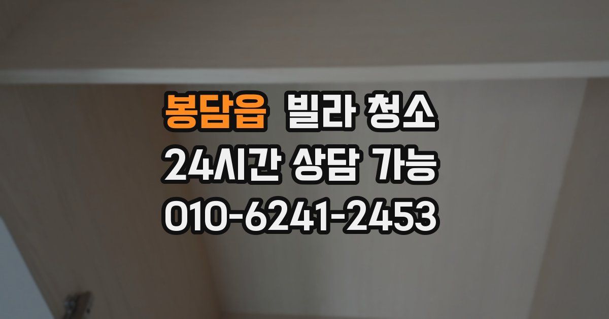 봉담읍 빌라 청소