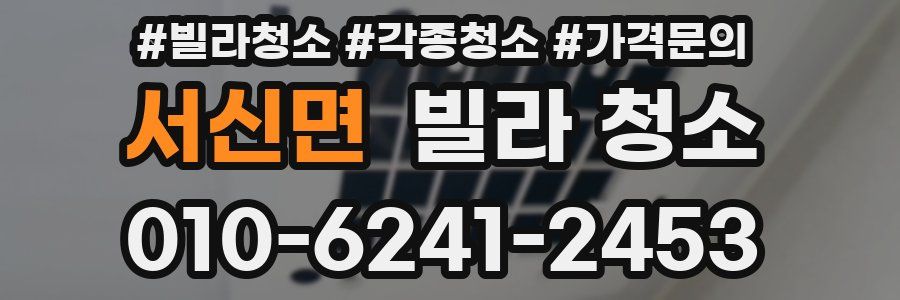 서신면 빌라 청소
