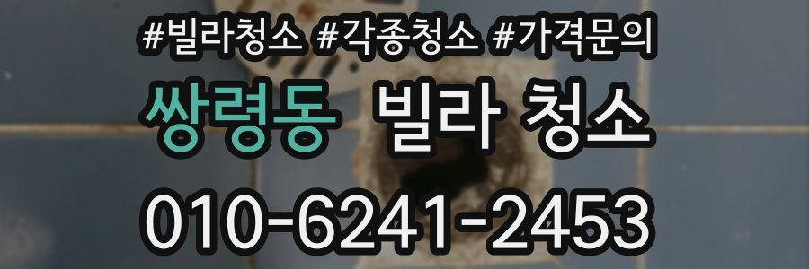 쌍령동 빌라 청소