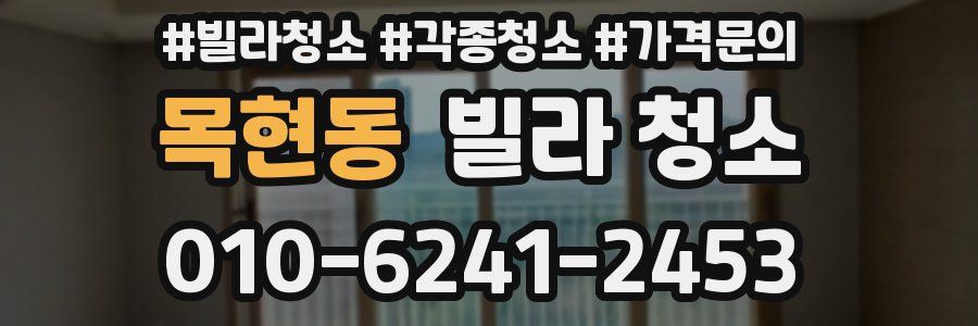 목현동 빌라 청소