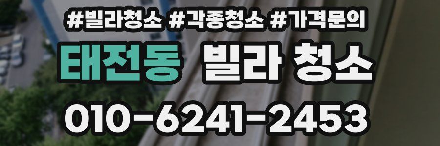 태전동 빌라 청소