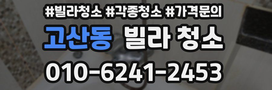 고산동 빌라 청소