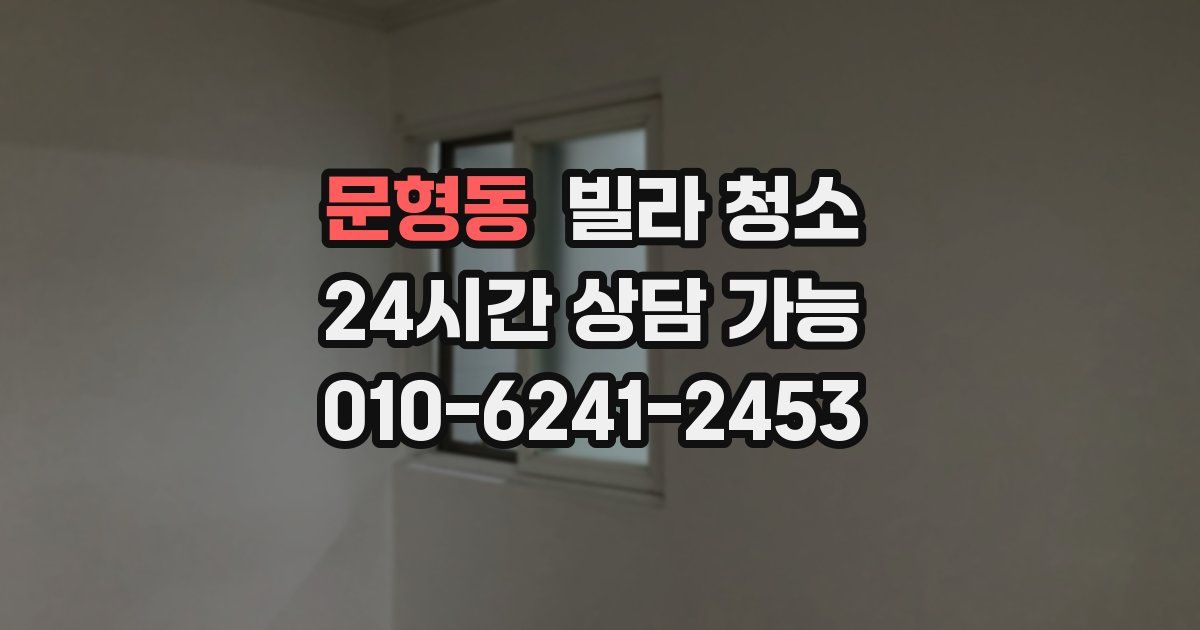 문형동 빌라 청소