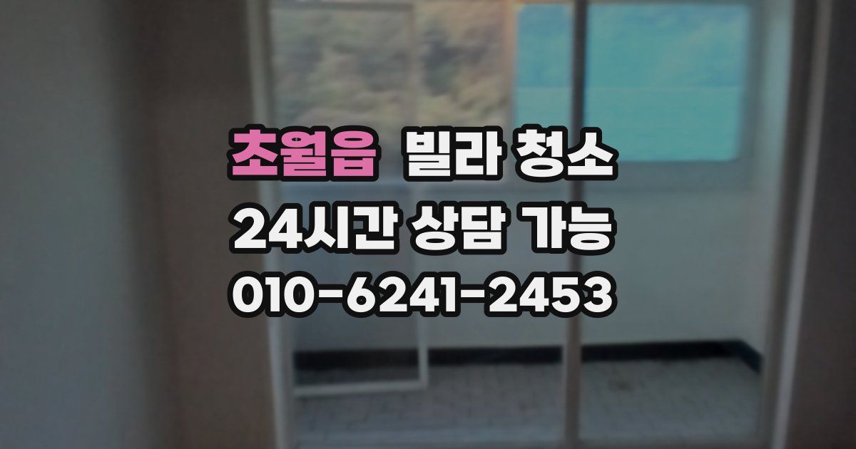 초월읍 빌라 청소