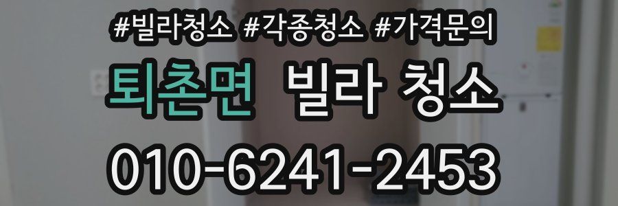 퇴촌면 빌라 청소