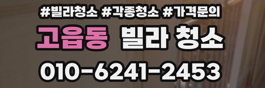 고읍동 빌라 청소