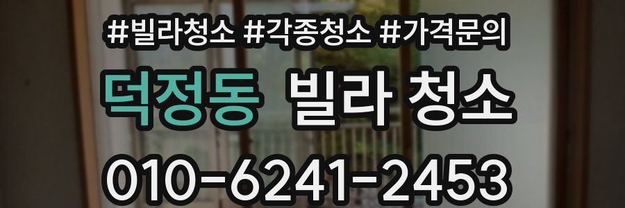 덕정동 빌라 청소