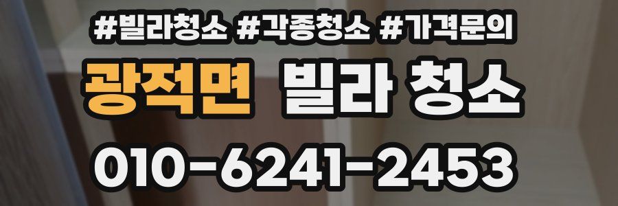 광적면 빌라 청소