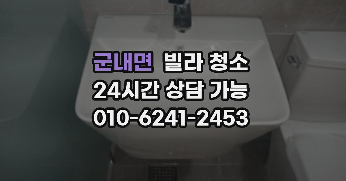 군내면 빌라 청소