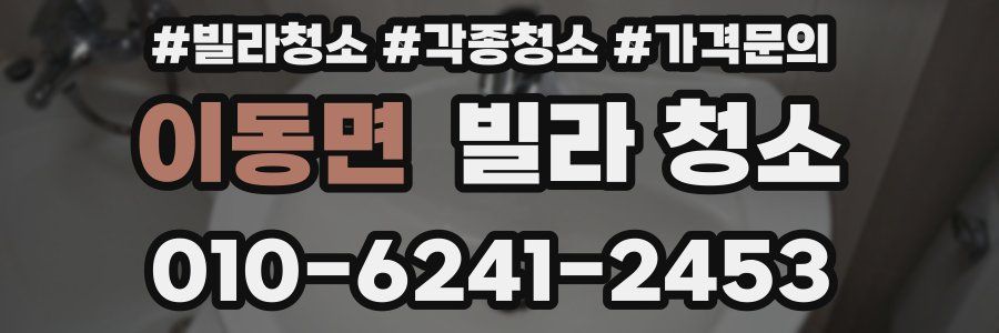 이동면 빌라 청소