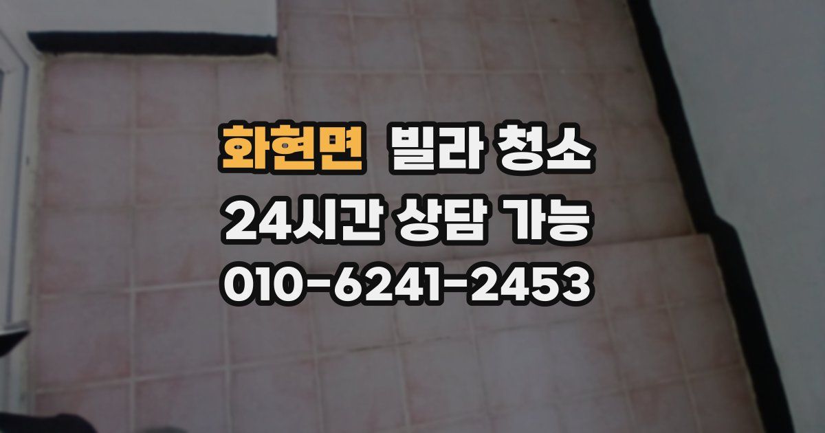 화현면 빌라 청소