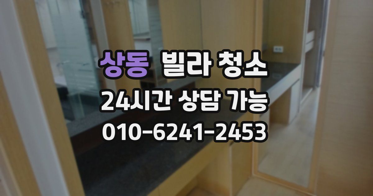 상동 빌라 청소