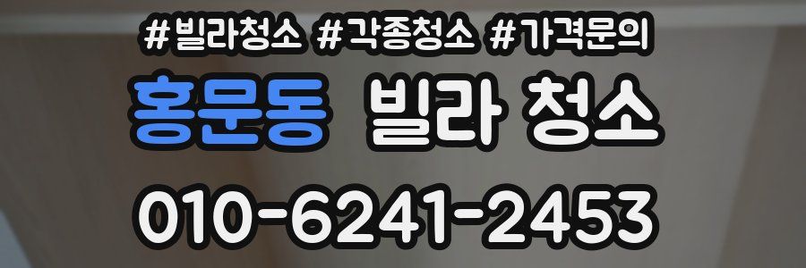 홍문동 빌라 청소