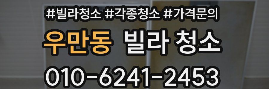우만동 빌라 청소