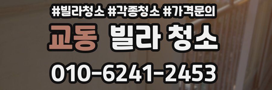 교동 빌라 청소