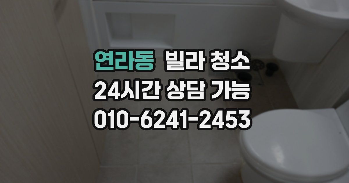 연라동 빌라 청소