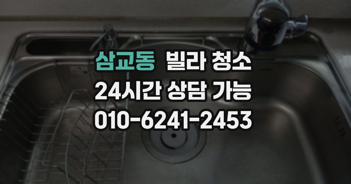 삼교동 빌라 청소