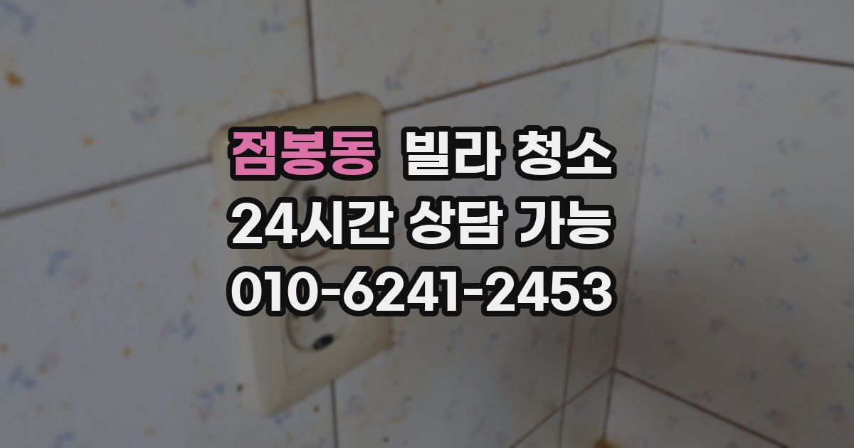 점봉동 빌라 청소