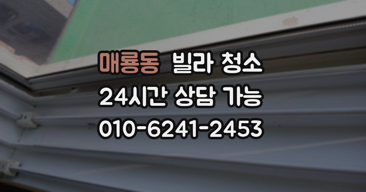 매룡동 빌라 청소