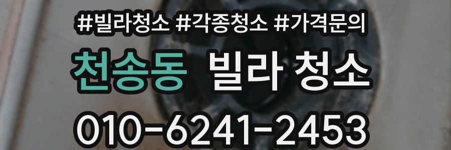 천송동 빌라 청소