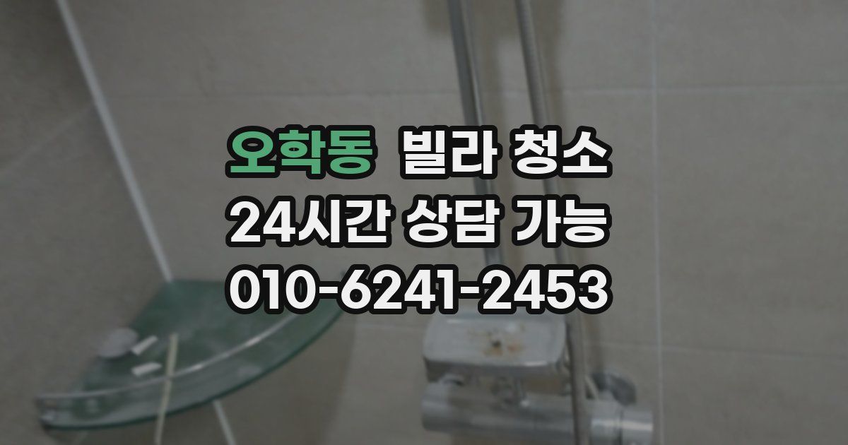 오학동 빌라 청소