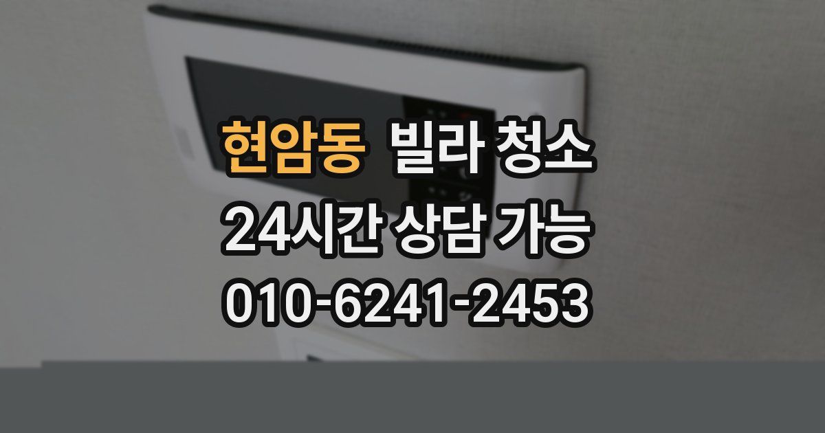 현암동 빌라 청소