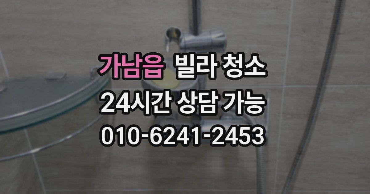 가남읍 빌라 청소