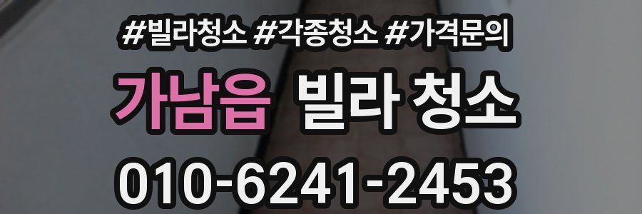 가남읍 빌라 청소