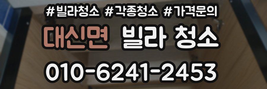 대신면 빌라 청소