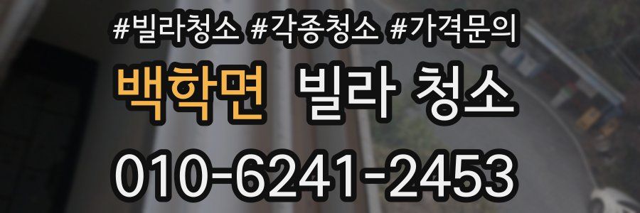 백학면 빌라 청소