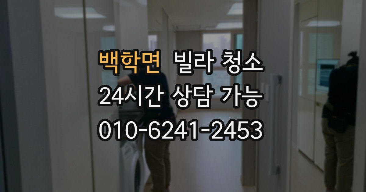 백학면 빌라 청소