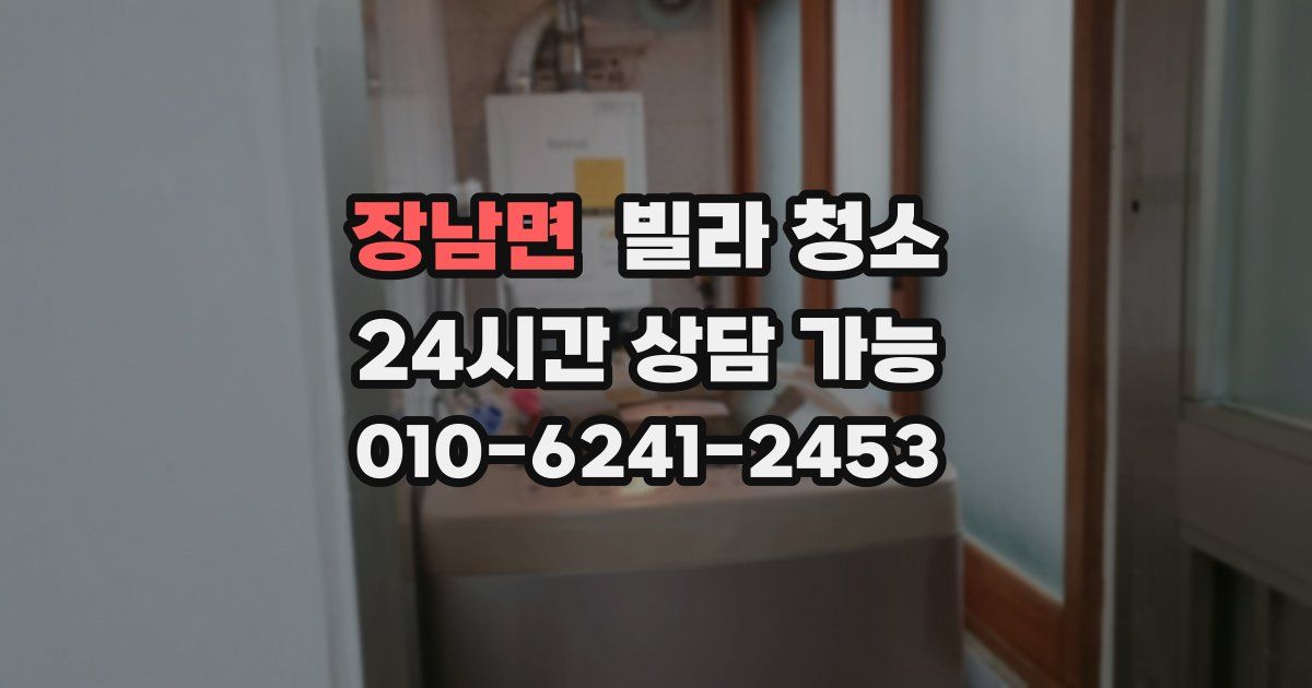 장남면 빌라 청소