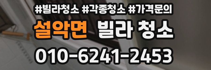 설악면 빌라 청소