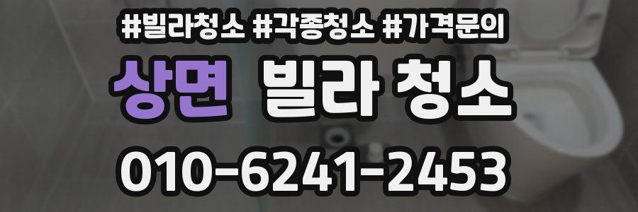 상면 빌라 청소