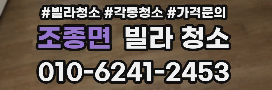 조종면 빌라 청소