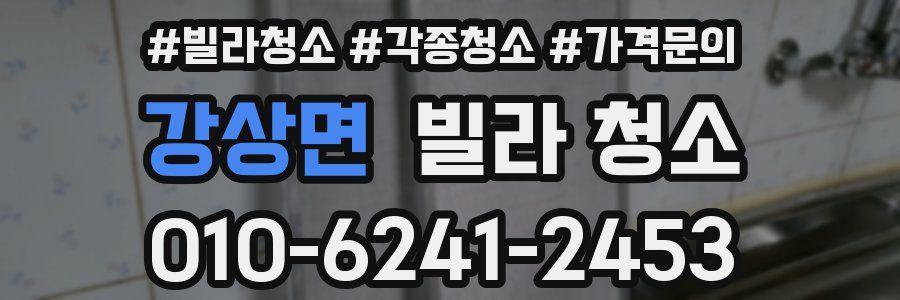 강상면 빌라 청소