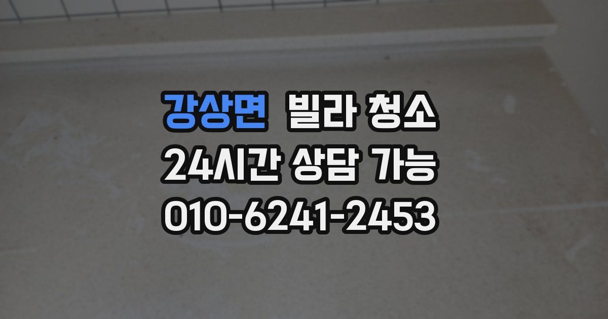 강상면 빌라 청소