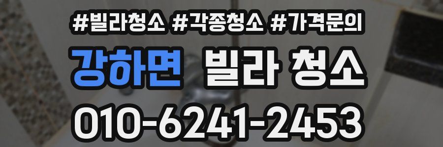 강하면 빌라 청소