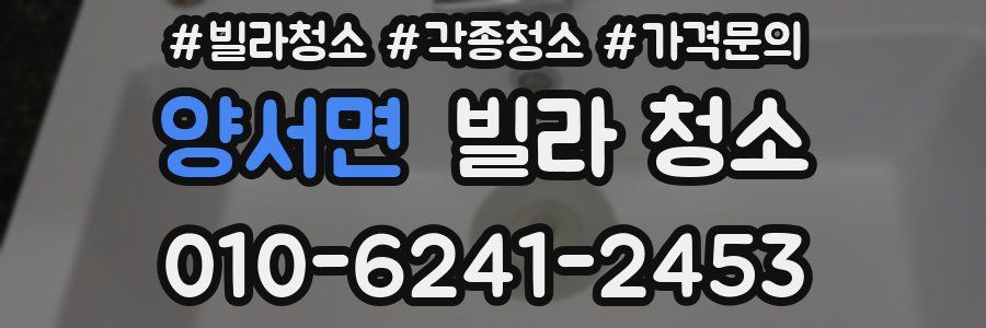 양서면 빌라 청소