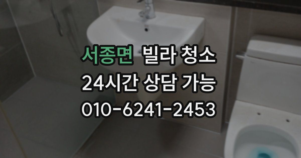 서종면 빌라 청소