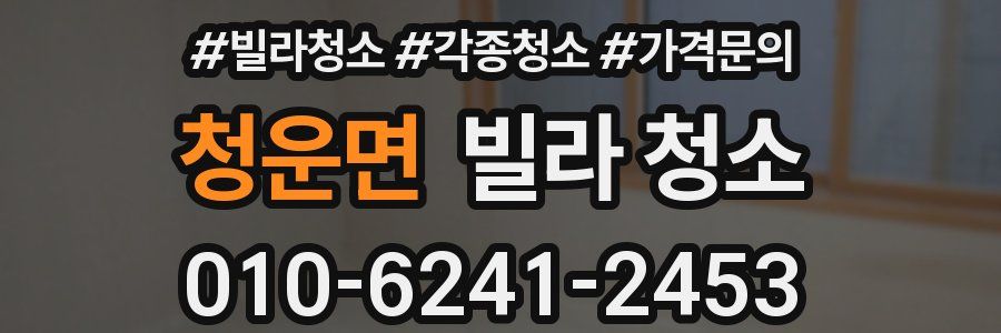 청운면 빌라 청소