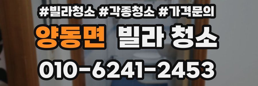 양동면 빌라 청소