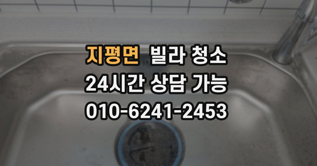 지평면 빌라 청소