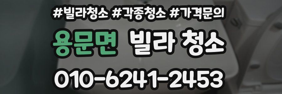 용문면 빌라 청소