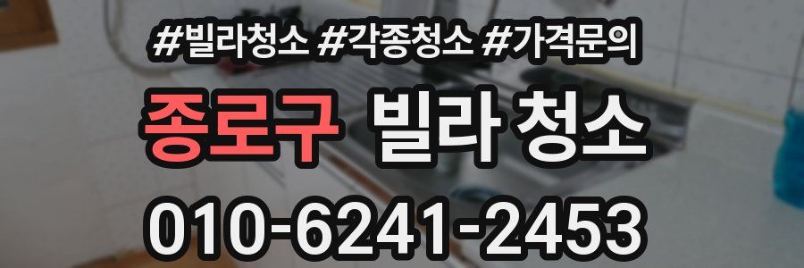 종로구 빌라 청소