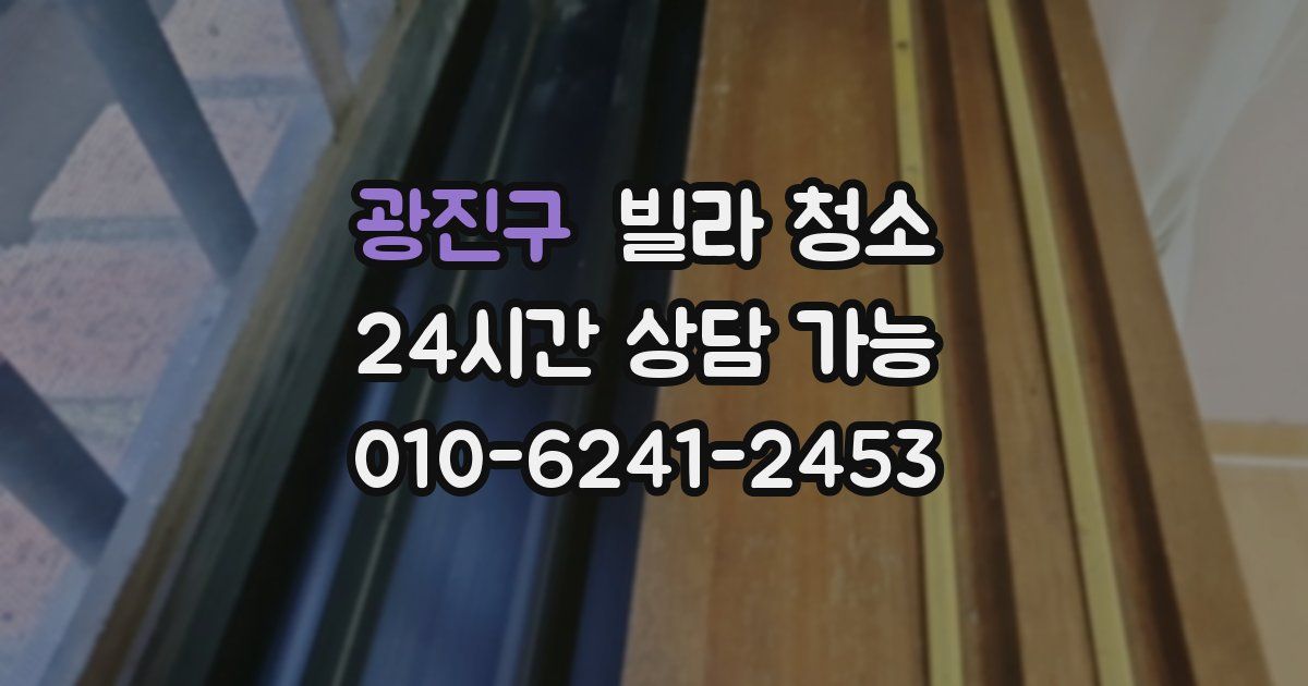 광진구 빌라 청소