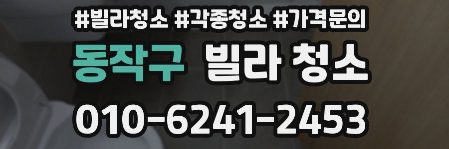 동작구 빌라 청소